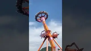 Giant Frisbee Ride #shorts #amusementpark #shortsfeed