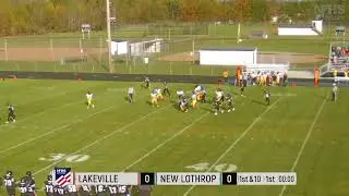 35 yard touchdown #9 Josiah Thomas New Lothrop