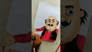 motu drawing with pencil colour drawing | motu easy drawing #shorts #viral #trending #youtubeshorts