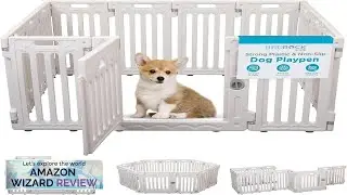 BIRDROCK HOME Dog Playpen w/Door 12 Panel 25.6in H Strong Plastic Review