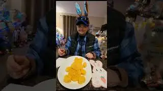 Cowboy Cooking Show Easter Bunny Cake 🐰