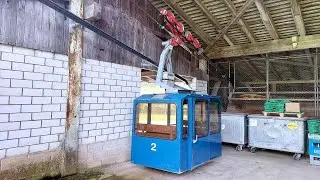 Auf den Napf fährt eine Seilbahn - Bergfahrt private Luftseilbahn Mettlenalp - Napf