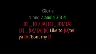 Gloria by Van Morrison guitar play along.