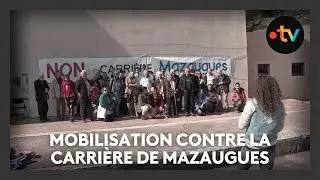 Retour des Gilets jaunes et militants pour s'opposer &agrave; une d&eacute;charge dans le Var