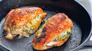 Как приготовить курицу, фаршированную сыром