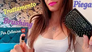 ASMR💕 PIEGA CAPELLI,TRATTAMENTO e BRUSHING | ROLEPLAY x Caterina☀️ #roleplay #parrucchiera #asmrita