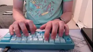 MHKB Novelkeys Creams Typing Test (with foam)