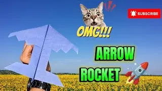 How to make arrow rocket 🚀 , flying paper plane , arrow Plane , flying arrow Plane , paper craft