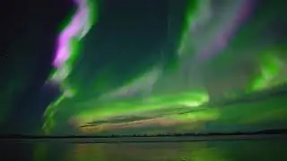 REAL-TIME NORTHERN LIGHTS DANCING OVER FAIRBANKS ALASKA!