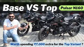 Bajaj Pulsar N160 Base Model Vs Top Model🧐Comparision Review🔥Best 160cc bike in India?🇮🇳