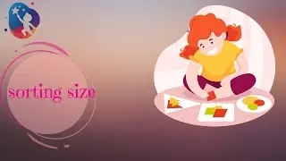 Fun game for children teaching size sorting
