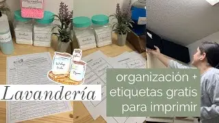 ORGANIZACION DE LAVANDERÍA~ORDEN Y ORGANIZACIÓN~ORGANIZA CONMIGO LA LAVANDERÍA~🥰ETIQUETAS GRATIS✨