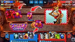 New Overpowered Max Level NFTs Deck | SSG Saurav Global Top Gameplay | Castle Crush