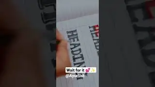 How to write beautiful heading with just using black colour 😍