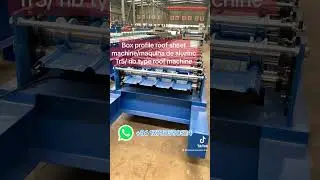 Box profile roof sheet machine/maquina de aluzinc calaminon Tr5/ rib type roof machine