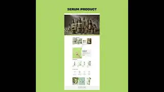 Pre-built high-converting Shopify Website design for serum product
