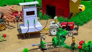 Diy Mini Tractor Making and Wterpump Science Project for ToysGram | Mini agriculture.