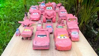 Clean up muddy minicars & disney pixar car convoys! Play in the garden