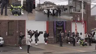 Funeral Procession of Little Falls NJ Firefighter President Michael Burke at Singac Fire Co. 3
