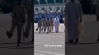 Prince Hamdan walks in parade with soldiers &mdash; a royal power move #youtube #fazza #dubai #viral