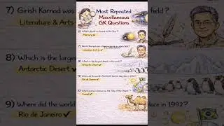 10 Most Repeated Miscellaneous GK Questions | Exam Focused | SSC State Exams