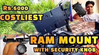NationalMounts RAM Quick-Grip XL Phone Mount with Handlebar U-Bolt Base for Dominar 400