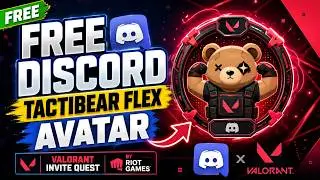 Бесплатный аватар Tactibear Flex в Discord | Пригласительное задание в VALORANT (от Riot Games)
