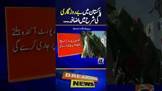 Pakistan Faces Surge in Joblessness, Unemployment Rate Up | Geo News | #shorts