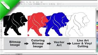 Make in India Logo Design | How to Create Image Outline for Laser & Vinyl Cutting  | Maya Graphics
