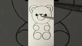 Wie zeichnet man einen niedlichen Teddyb&auml;ren