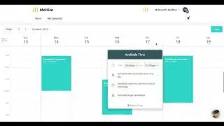 McHire - Setting Up My Calendar