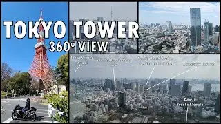 360ᵒ &Tau;okyo Tower View | Top Deck [4K] | March 2023