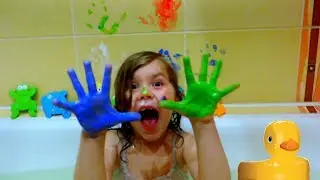 Learn Colors with Children Nursery Rhymes and Hand Body Paint for Babies