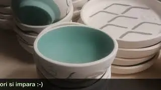 Ceramiche fatte a mano. Ceramica Lover, Articotte, Basilikum. Lavorazione in 8 passaggi
