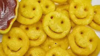 Potato Smiley | Fried Potato Emoji | Aloo Smiley | Potato Snacks Recipe