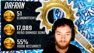 Dafran One Hook Man Roadhog - 51 elims! POTG! [ Overwatch Season 32 Top 500 ]