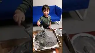 Throwback 3yrs ago... Kuya Liam's volcano making activity.. Inspired by Ryans's Toy Review