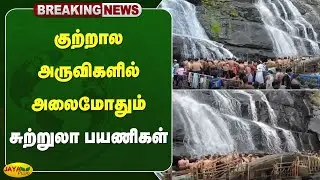 குற்றால அருவிகளில் அலைமோதும் சுற்றுலா பயணிகள் | Courtallam | Jaya Plus