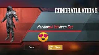 Pubg Mobile | Unlocking 100 RP SET!! | Hardened Veteran Set