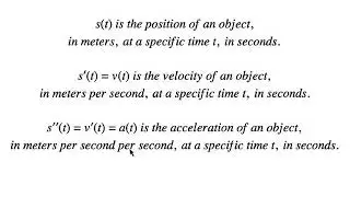 4.2a Straight Line Motion Connecting Position, Velocity, and Acceleration