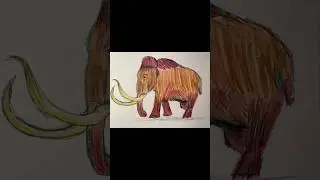Drawing Manny the Mammoth from Ice Age movies as an accurate Woolly Mammoth (Mammuthus Primigenius)