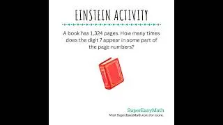 Сколько раз встречается число 7? #stem #einsteinactivity #supereasymath #tiffany #book