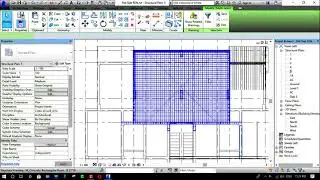 Revit 7 ( Flat slab Reinforcement in revit ) تسليح بلاطة لاكمرية والتسليح الاضافى على برنامج الريفت