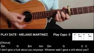 [Guitar Tutorial] Play Date - Melanie Martinez Guitar Cover