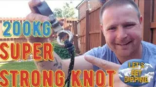 How to do a super strong ROP KNOT for magnet fishing.  beginning guide to magnet fishing #6