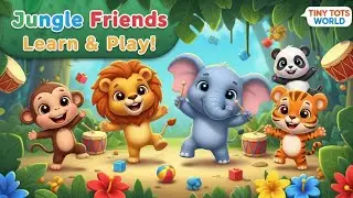 Jungle Friends Learning Adventure 🐘📚 | Toddler Song