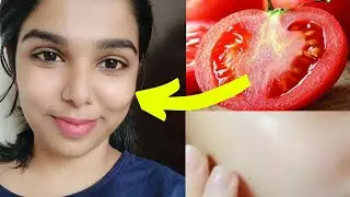 Get Glossy Glass Skin | Tomato skin brightening instant Facial | Glowing Skin in Tamil