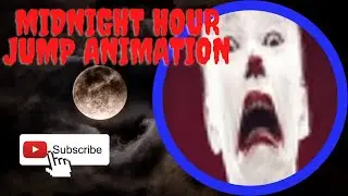 Midnight hour - Free jump video animation - 16 x 9 Landscape - Razor toothed clown