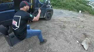 FN 15 Military Collector M4 with Sig Sauer ROMEO5 Red dot testing