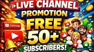 🔴live youtube channel 📣promotion🎉 free 1000 subscribers live checking result day 116